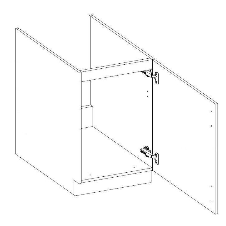 Ensemble cuisine en L ARTISAN cappuccino brillant/chêne artisan 285x110 cm