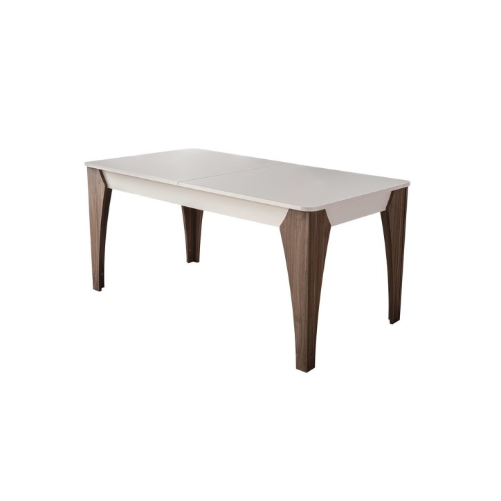 Comedor completo GALATA con 4 sillas blanco y madera