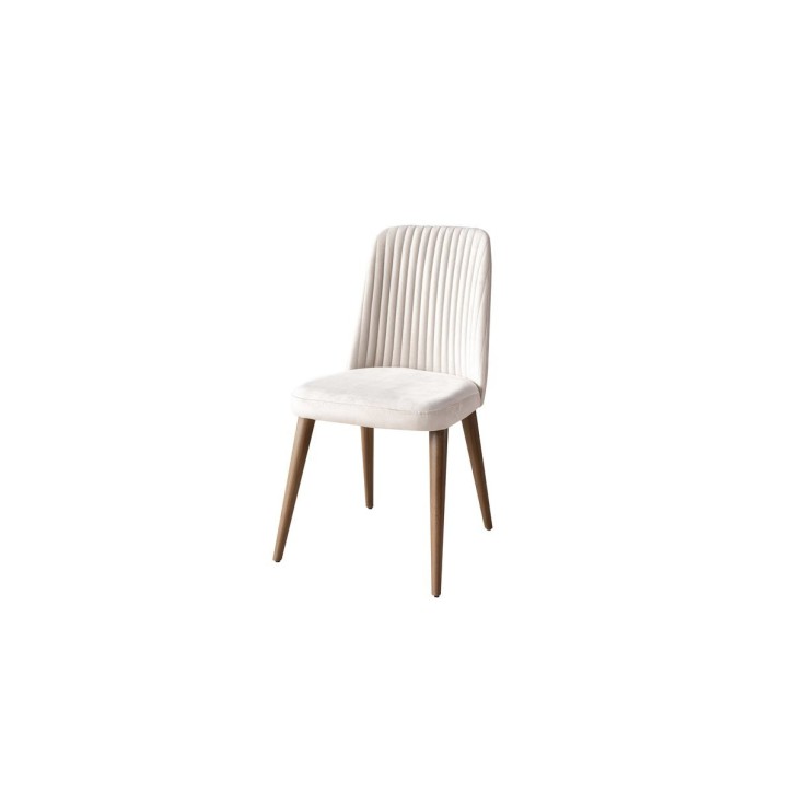Comedor completo GALATA con 4 sillas blanco y madera