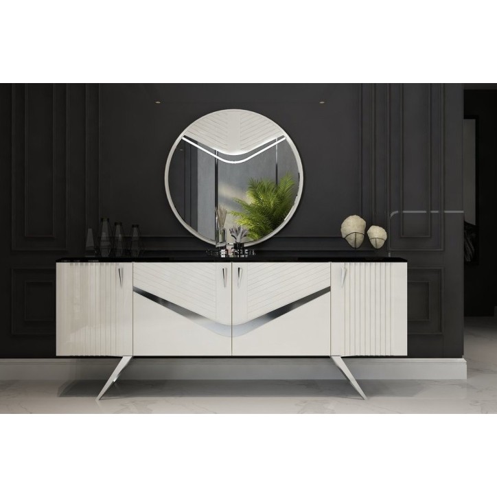 Buffet ANGEL 4portes 207 cm blanc