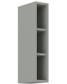 Ensemble cuisine en L BIANCA blanc brillant/gris platine