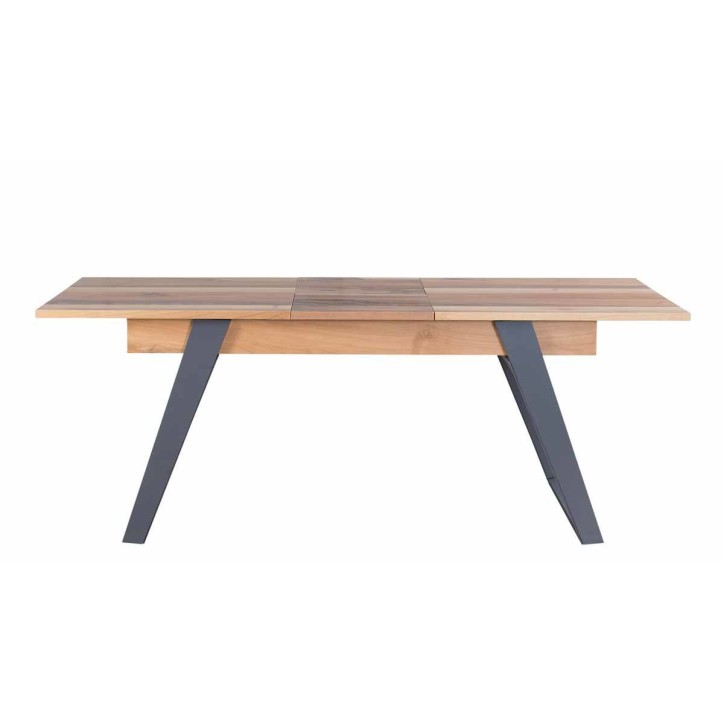 Comedor completo RIEKA con 4 sillas madera y gris