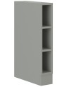 Ensemble cuisine en L BIANCA blanc brillant/gris platine