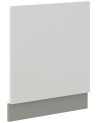 Ensemble cuisine en L BIANCA blanc brillant/gris platine