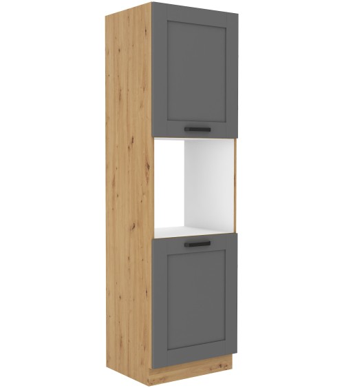 Ensemble cuisine en L LUNA gris poussière/chêne artisan 285x170 cm