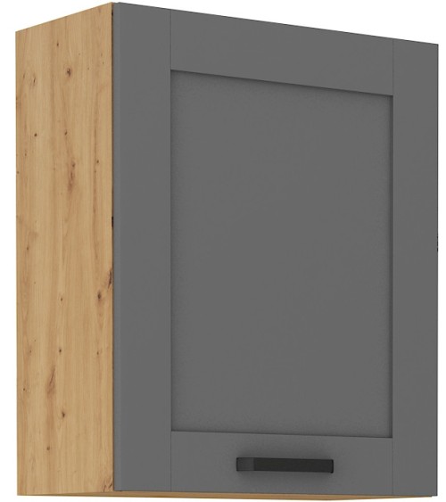 Ensemble cuisine en L LUNA gris poussière/chêne artisan 285x170 cm