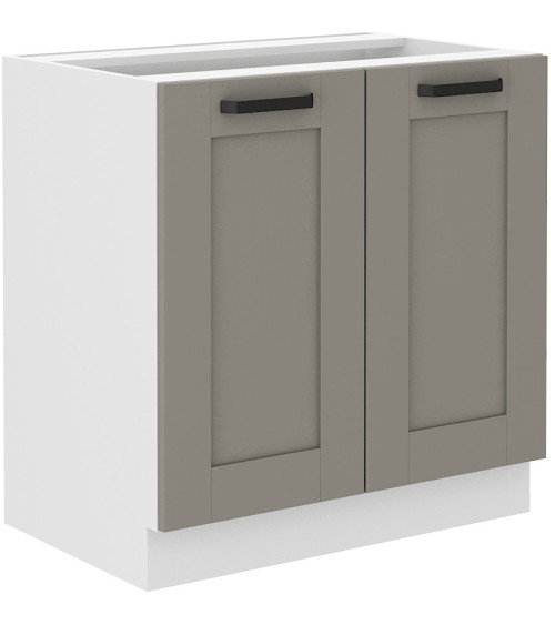 Ensemble cuisine LUNA gris poussière/blanc 250 cm