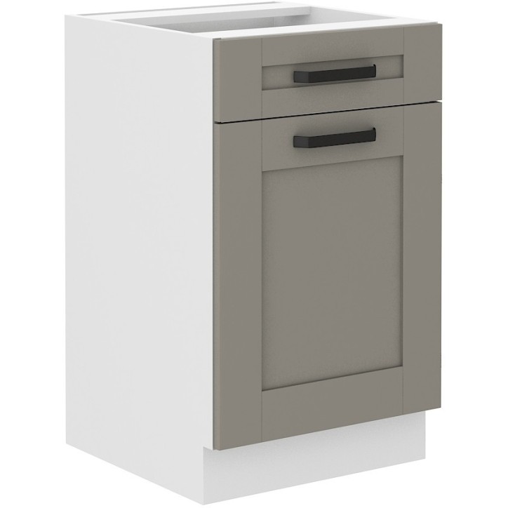 Ensemble cuisine LUNA gris poussière/blanc 250 cm