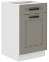 Ensemble cuisine LUNA gris poussière/blanc 250 cm