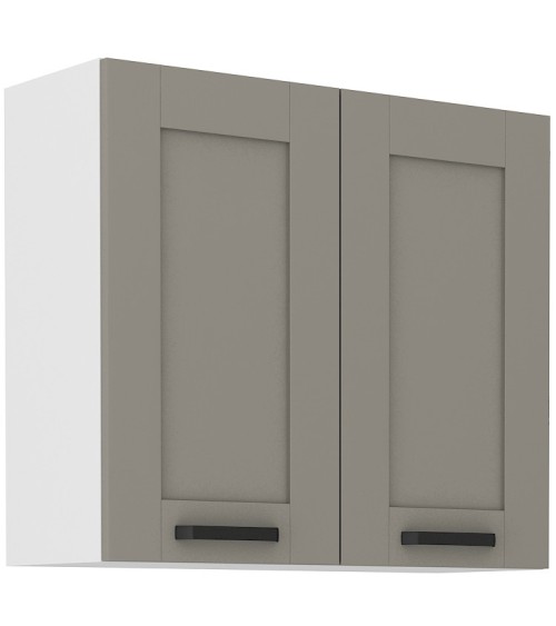 Ensemble cuisine LUNA gris poussière/blanc 250 cm