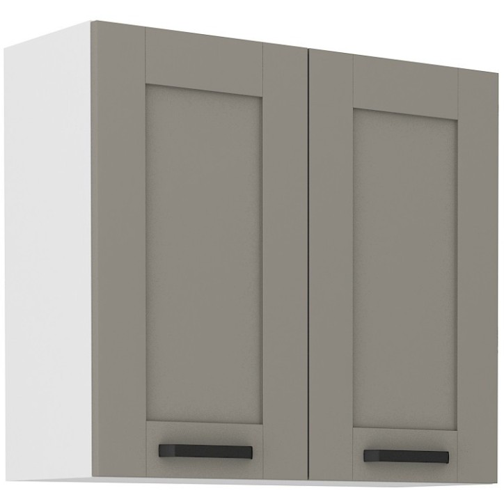 Ensemble cuisine LUNA gris poussière/blanc 250 cm