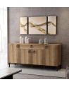 Buffet MOON 4 portes 1 tiroir 160 cm chêne