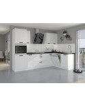 Ensemble cuisine en L LUNA blanc 285x170 cm