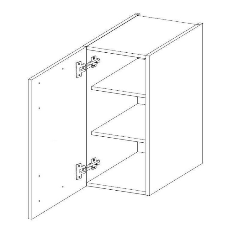 Ensemble cuisine en L LUNA blanc 285x170 cm