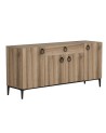 Buffet MOON 4 portes 1 tiroir 160 cm chêne