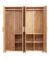 Gabinete luz ébano roble 206 x 210 x 64 cm