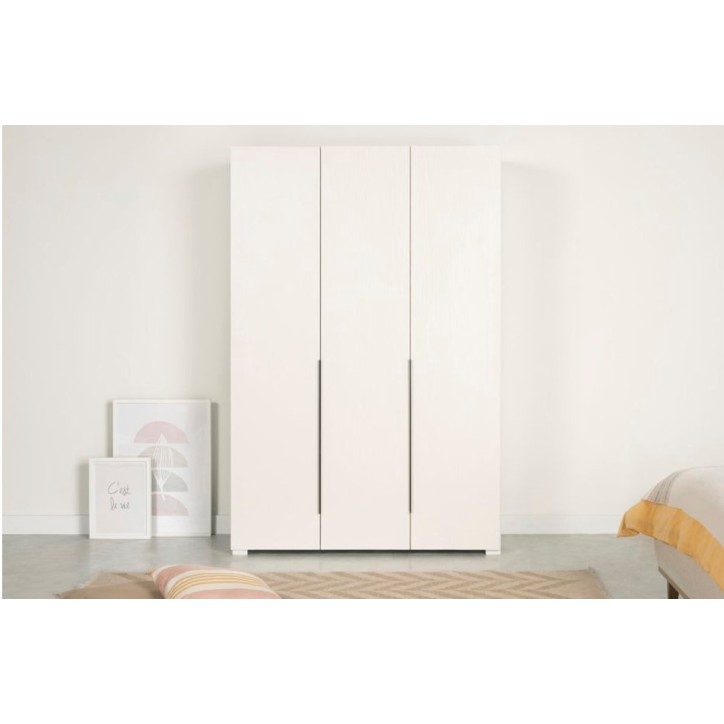 Armoire LUKE blanc 135x52x200 cm