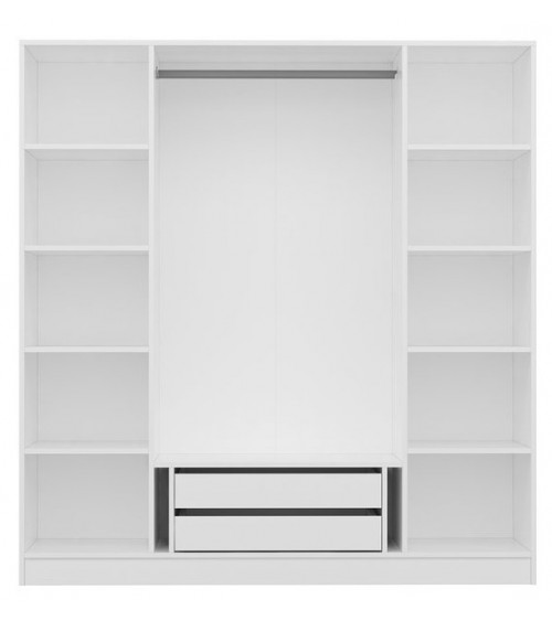 Gabinete luz ébano roble 206 x 210 x 64 cm