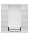 Luci d'ebano armadio rovere 206 x 210 x 64 cm