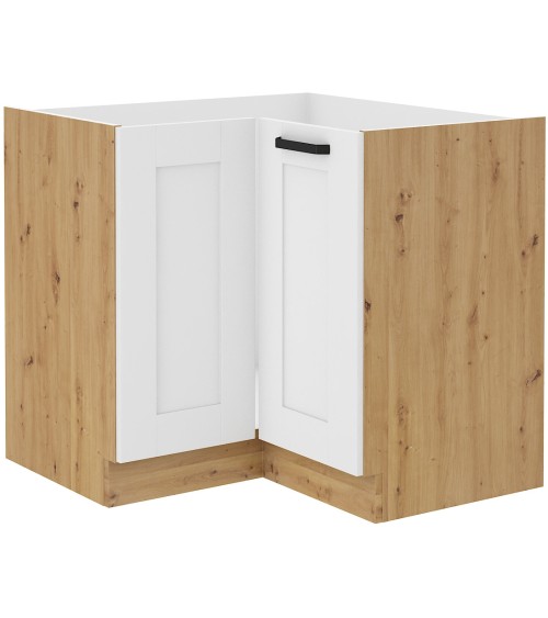 Ensemble cuisine en L LUNA blanc/chêne 210x350 cm