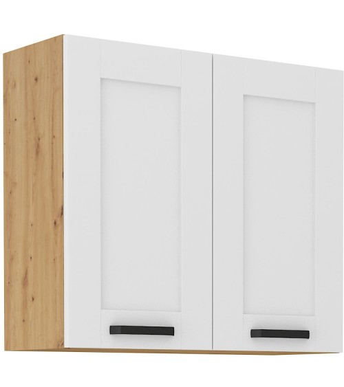 Ensemble cuisine en L LUNA blanc/chêne 210x350 cm