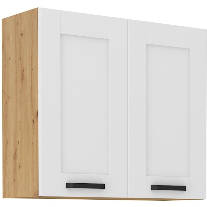 Ensemble cuisine en L LUNA blanc/chêne 210x350 cm