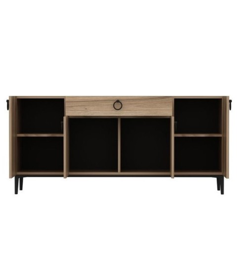 Buffet MOON 4 portes 1 tiroir 160 cm chêne