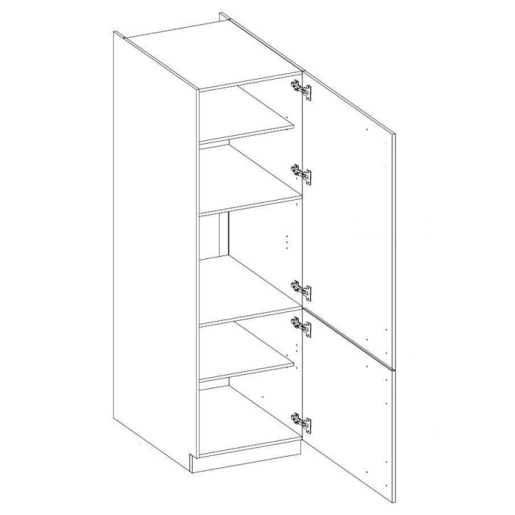 Ensemble cuisine en L LUNA blanc/chêne 210x350 cm