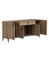 Buffet MOON 4 portes 1 tiroir 160 cm chêne