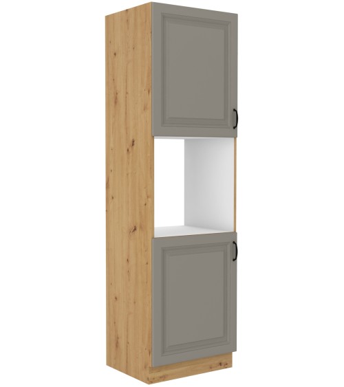 Ensemble cuisine en L STILO gris argile/chêne artisan 210x350 cm