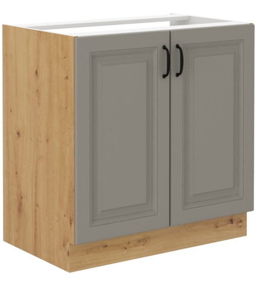 Ensemble cuisine en L STILO gris argile/chêne artisan 210x350 cm