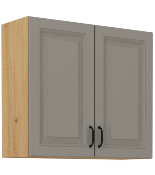 Ensemble cuisine en L STILO gris argile/chêne artisan 210x350 cm