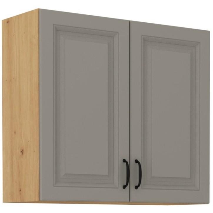 Ensemble cuisine en L STILO gris argile/chêne artisan 210x350 cm