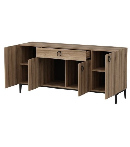 Buffet MOON 4 portes 1 tiroir 160 cm chêne