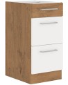 Ensemble cuisine VIGO Chêne lancelot/blanc brillant 240 cm