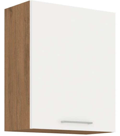 Ensemble cuisine en L VIGO Chêne lancelot/blanc brillant 210x350 cm