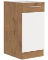 Ensemble cuisine en L VIGO Chêne lancelot/blanc brillant 210x350 cm