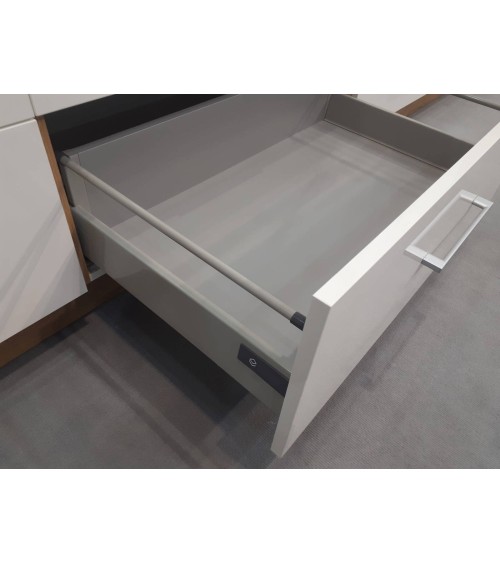 Ensemble cuisine en L VIGO Chêne lancelot/blanc brillant 210x350 cm