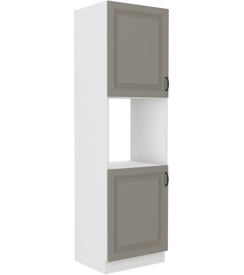 Ensemble cuisine en L STILO gris argile/blanc 340 cm