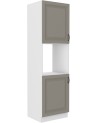 Ensemble cuisine en L STILO gris argile/blanc 340 cm