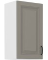 Ensemble cuisine en L STILO gris argile/blanc 340 cm