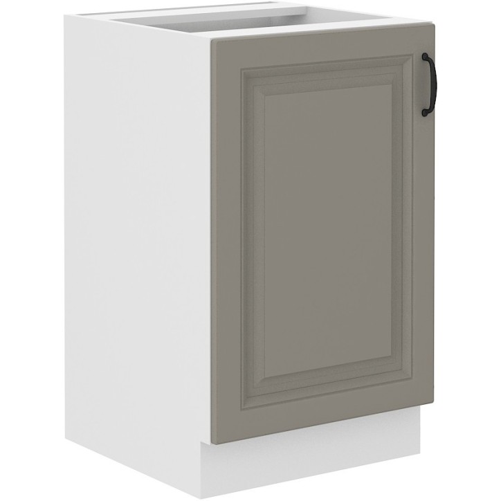 Ensemble cuisine en L STILO gris argile/blanc 340 cm