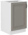 Ensemble cuisine en L STILO gris argile/blanc 340 cm