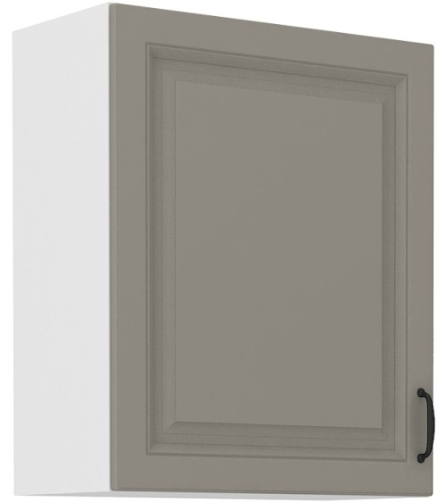 Ensemble cuisine en L STILO gris argile/blanc 340 cm