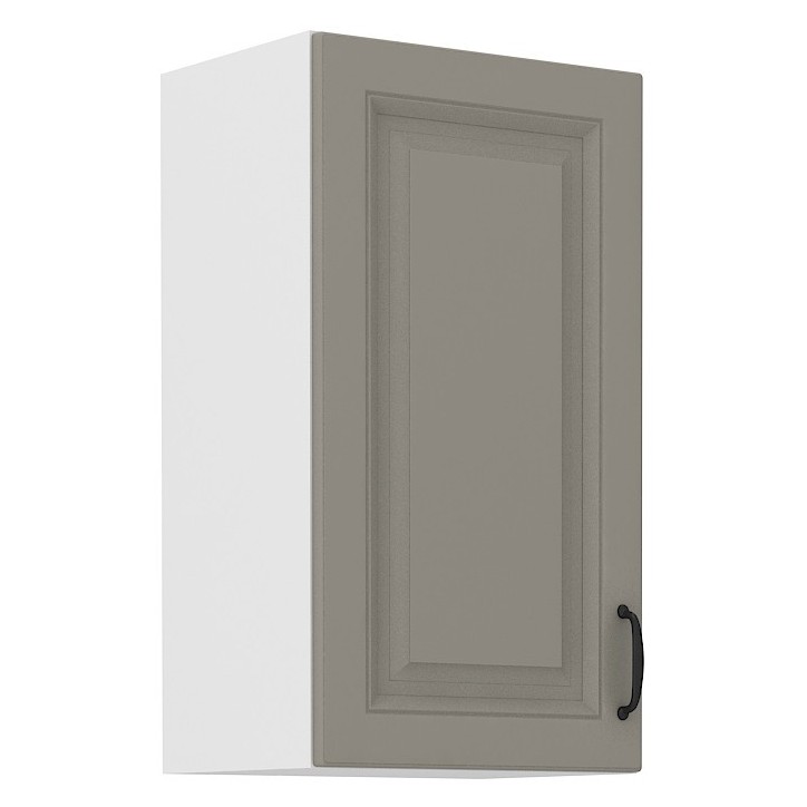 Ensemble cuisine en L STILO gris argile/blanc 340 cm