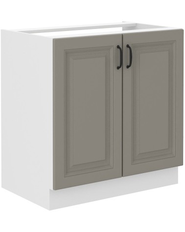 Ensemble cuisine STILO gris argile/blanc 250 cm