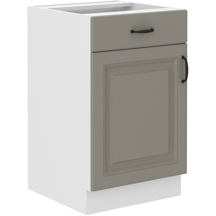 Ensemble cuisine STILO gris argile/blanc 250 cm