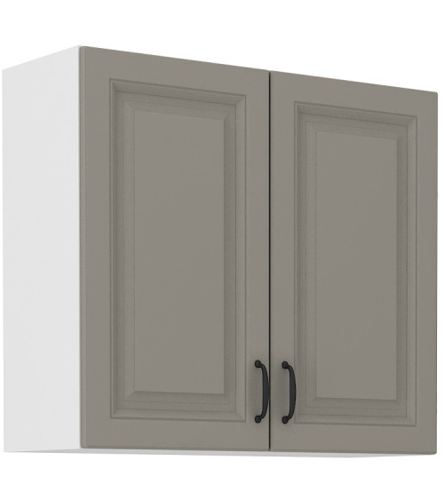 Ensemble cuisine STILO gris argile/blanc 250 cm