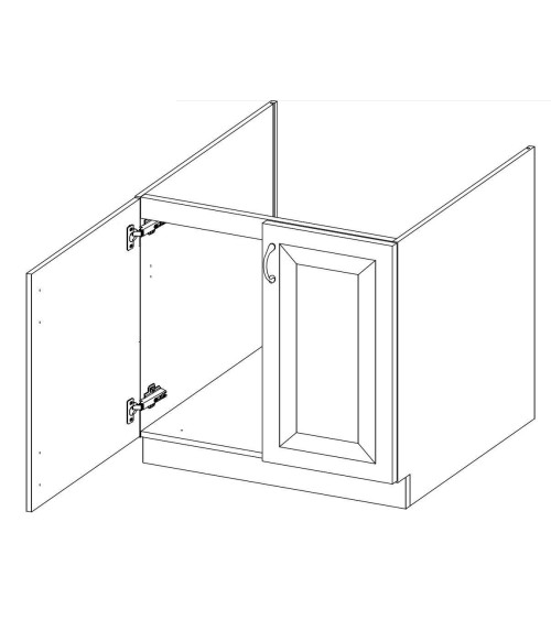 Ensemble cuisine STILO gris argile/blanc 250 cm