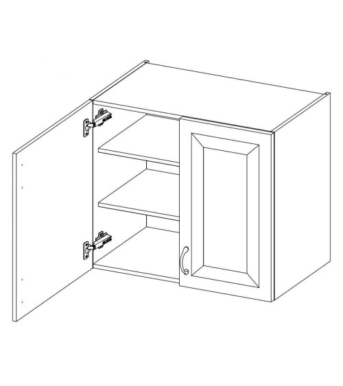Ensemble cuisine STILO gris argile/blanc 250 cm